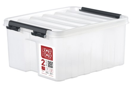Контейнер Rox Box Original 2 (210х170х95 мм с крышкой и клипсами прозрачный)
