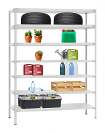 Стеллаж металлический Титан МС-900 1800x1000x400 7 полок Стеллаж металлический Титан МС-900 1800x1000x400 7 полок