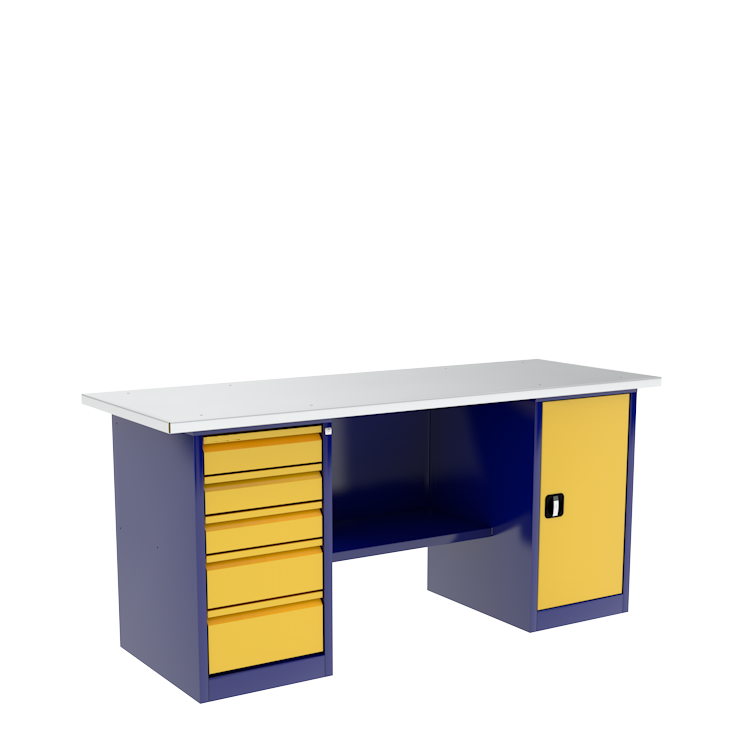 Верстак с тумбой и драйвером ВП-4Т/1,9 Верстак с тумбой и драйвером ВП-4Т/1,9