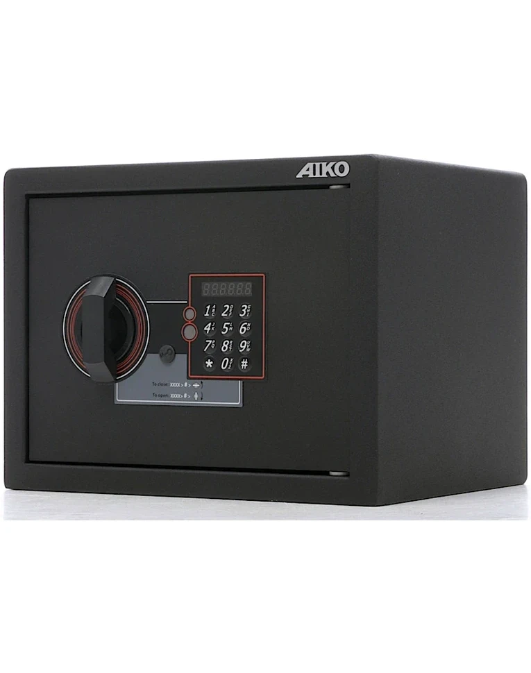 Гостиничный сейф Aiko SH-23.EL new, закрытый вид справа Гостиничный сейф Aiko SH-23.EL new, закрытый вид справа