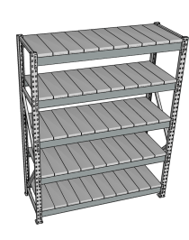 Стеллаж грузовой СГР 3000x1500x500 5 полок (металл) Стеллаж грузовой СГР 3000x1500x500 5 полок (металл)