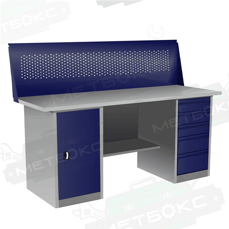 Верстак с тумбой и драйвером ВП-4Т/1,9 с экраном  Верстак с тумбой и драйвером ВП-4Т/1,9 с экраном