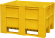 BoxPallet 1200х1000х740 мм сплошной желтый 