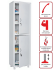 Медицинский шкаф HILFE МД 1 1657/SS 