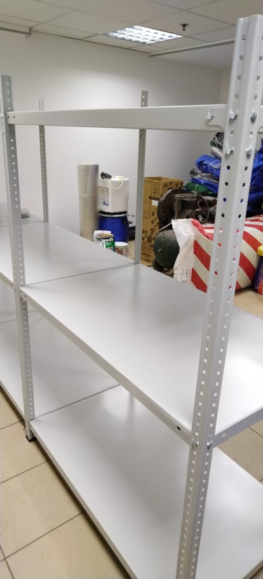 Стеллаж металлический Титан МС-500 1500х1000х600 3 полки Стеллаж металлический Титан МС-500 1500х1000х600 3 полки