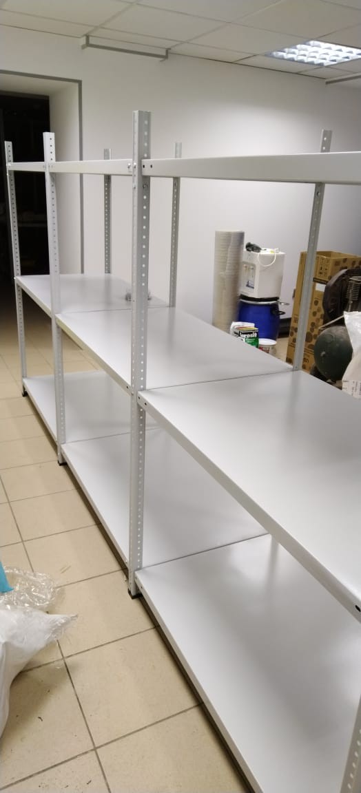 Стеллаж металлический Титан МС-500 1500х1000х600 3 полки Стеллаж металлический Титан МС-500 1500х1000х600 3 полки