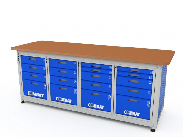 Верстак четырехтумбовый COMBAT 44455.2340 