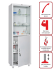 Медицинский шкаф HILFE МД 1 1760/SG 