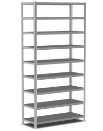 Стеллаж металлический Титан МС-500 2500х1200х300 9 полок