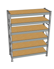 Стеллаж грузовой СГР 2000x1800x800 6 полок (ДСП) Стеллаж грузовой СГР 2000x1800x800 6 полок (ДСП)