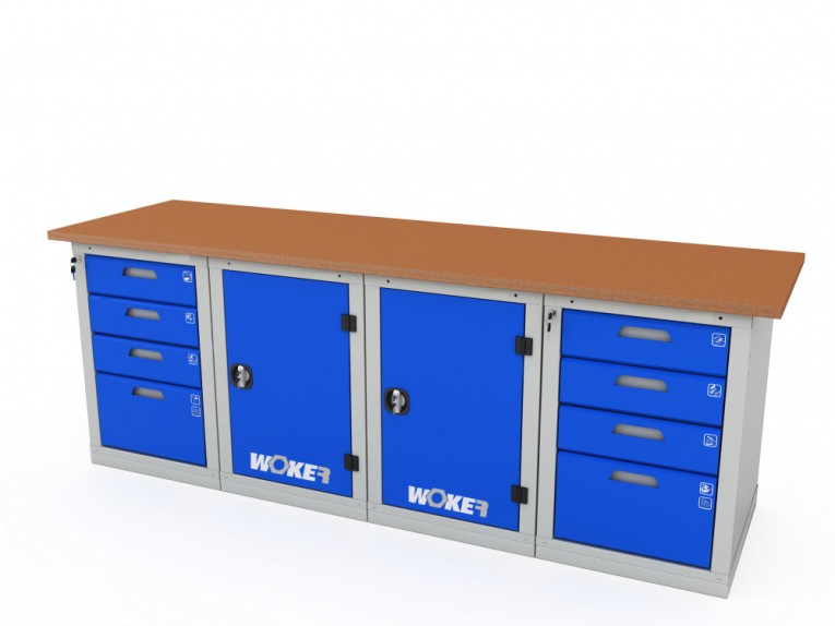 Верстак четырехтумбовый WOKER PRO 44114.2400 