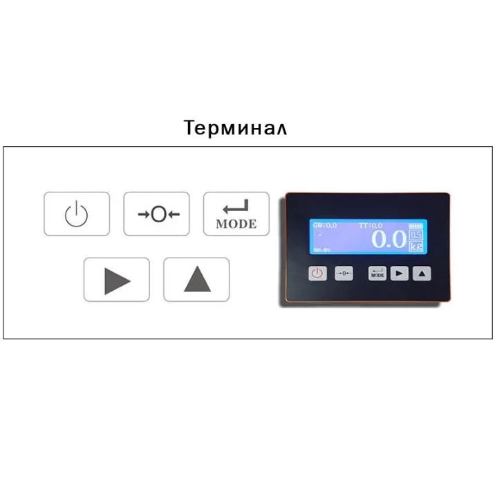 Гидравлическая рохля с весами CBY-I 2000 PDP (г/п 2000 кг, вилы 1150x550 мм) NIULI  Гидравлическая рохля с весами CBY-I 2000 PDP (г/п 2000 кг, вилы 1150x550 мм) NIULI
