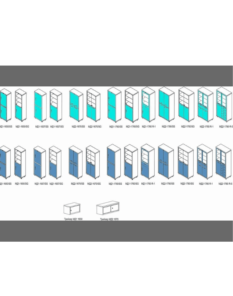Медицинский шкаф HILFE МД 2 1670/SS Медицинский шкаф HILFE МД 2 1670/SS