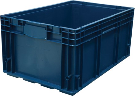 Ящик пластиковый R-KLT 6429 594х396х280 синий