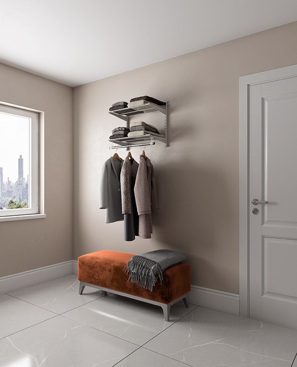 Гардеробная система Практик Home Basic G60S белая Гардеробная система Практик Home Basic G60S белая