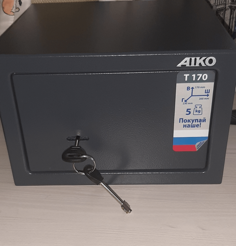 Мебельный сейф Aiko T-170 KL Мебельный сейф Aiko T-170 KL