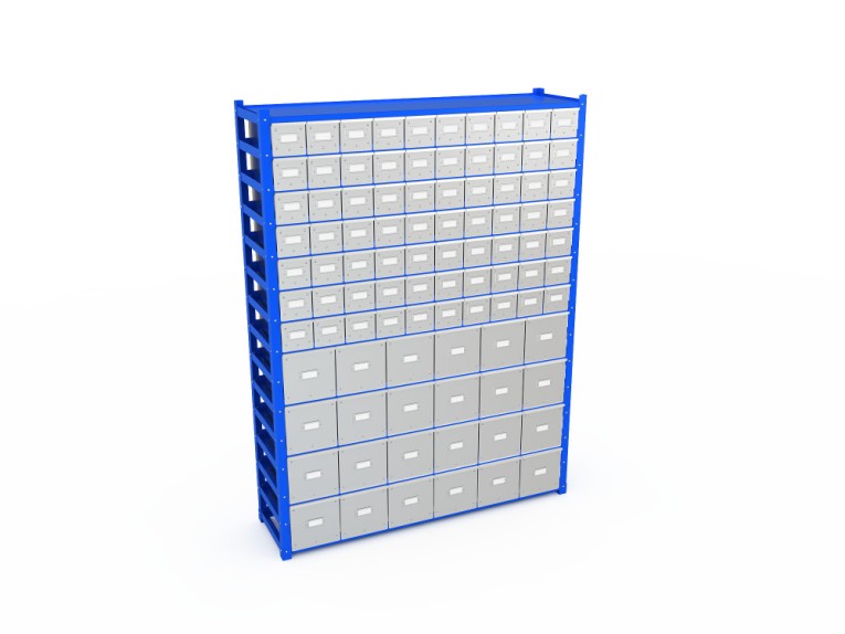 Система хранения с выдвижными ящиками BOXES M 2000.1500.400.M70B24 Система хранения с выдвижными ящиками BOXES M 2000.1500.400.M70B24