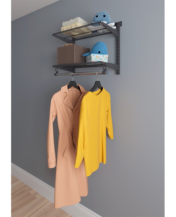 Гардеробная система Практик Home Basic G60S графит 