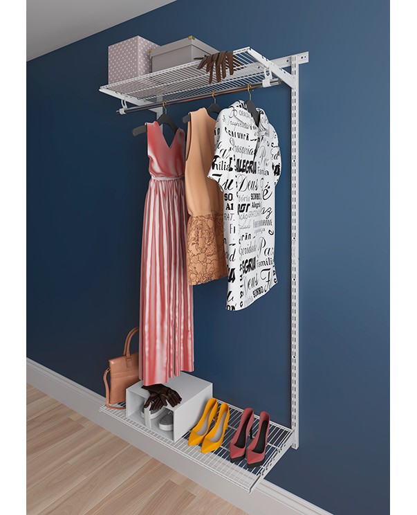 Гардеробная система Практик Home Basic G90 белая Гардеробная система Практик Home Basic G90 белая