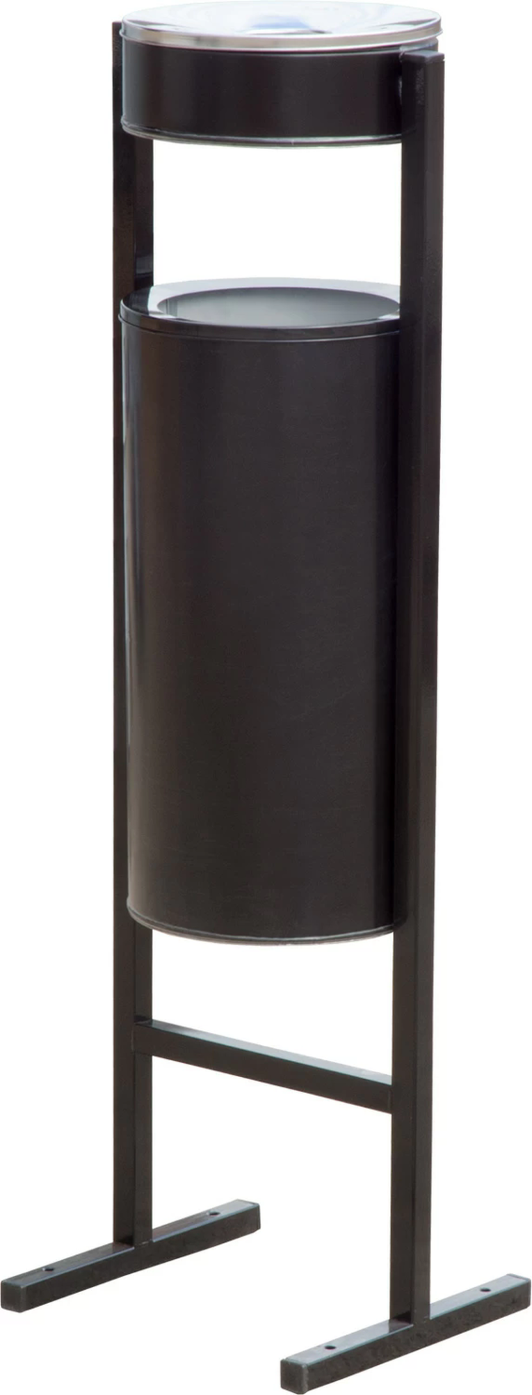 Урна уличная с пепельницей 25 литров черный  Урна уличная с пепельницей 25 литров черный