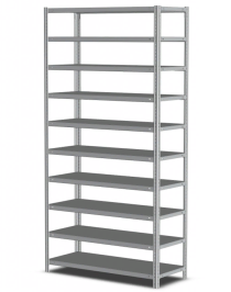 Стеллаж MS Strong 2750х1200х800 10 полок Стеллаж MS Strong 2750х1200х800 10 полок