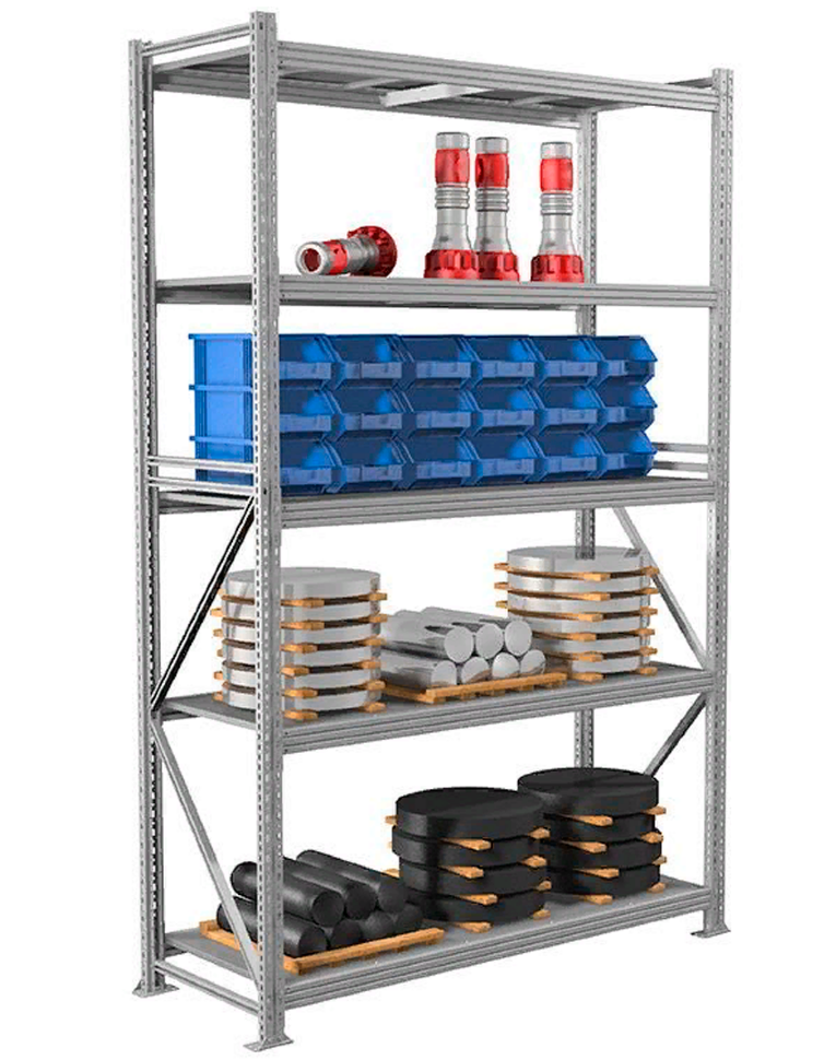 Стеллаж MS Profi 2500х1800х800 5 полок 