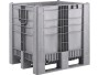 BoxPallet 1200х1000х1140 сплошной, на 3-х полозьях серый BoxPallet 1200х1000х1140 сплошной, на 3-х полозьях серый