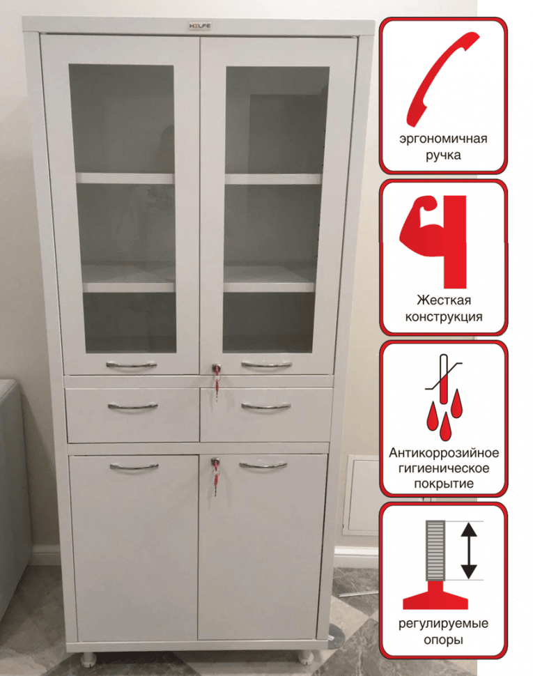 Медицинский шкаф HILFE МД 2 1780 R-1 Медицинский шкаф HILFE МД 2 1780 R-1