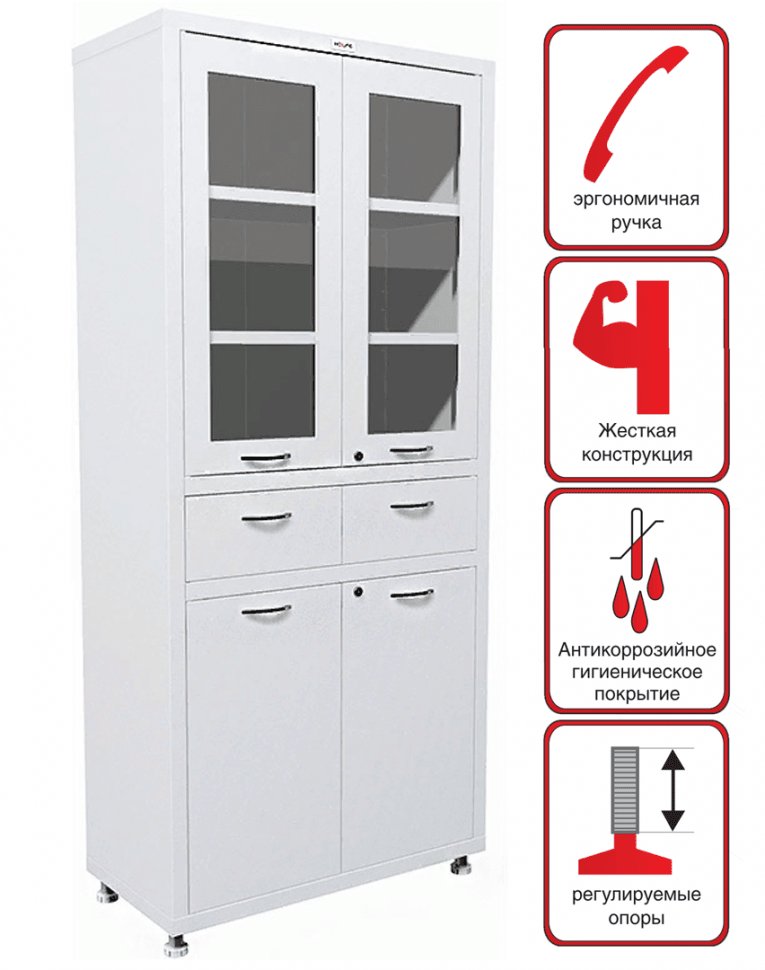 Медицинский шкаф HILFE МД 2 1780 R-1 Медицинский шкаф HILFE МД 2 1780 R-1
