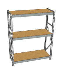 Стеллаж грузовой СГР 2000x900x600 3 полки (ДСП) Стеллаж грузовой СГР 2000x900x600 3 полки (ДСП)