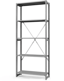 Стеллаж ТСУ 2500x1000x500 5 полок (150 кг, перф)