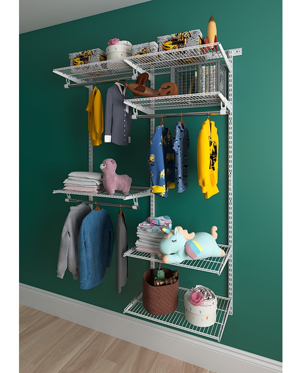 Гардеробная система Практик Home Optima G120 белая 