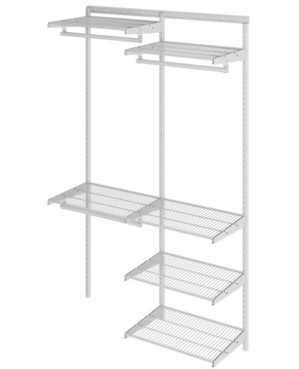 Гардеробная система Практик Home Optima G120 белая 