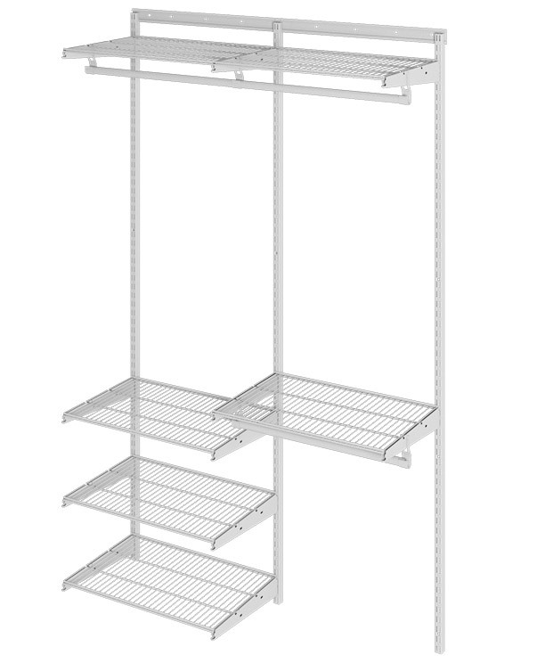 Гардеробная система Практик Home Optima G120 белая 