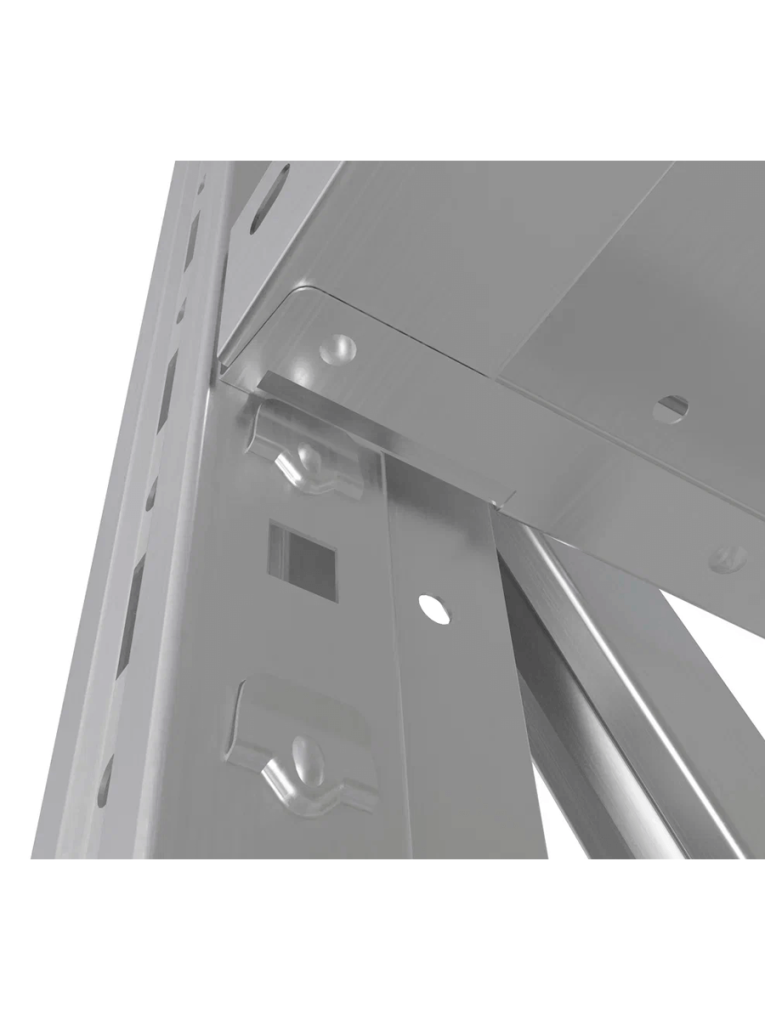 Стеллаж MS U 2000x1500x600 5 полок (150 кг, перф)  Стеллаж MS U 2000x1500x600 5 полок (150 кг, перф)