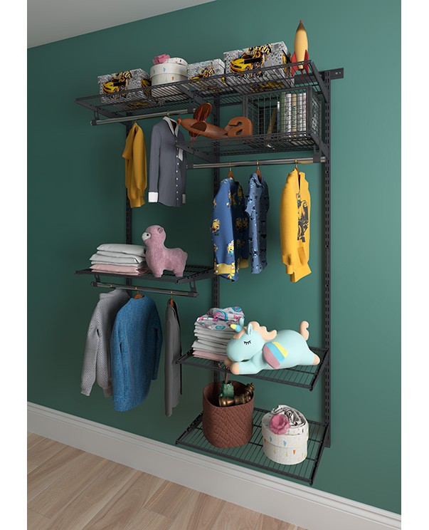 Гардеробная система Практик Home Optima G120 графит Гардеробная система Практик Home Optima G120 графит