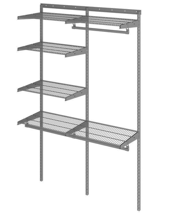 Гардеробная система Практик Home Optima G120 графит Гардеробная система Практик Home Optima G120 графит