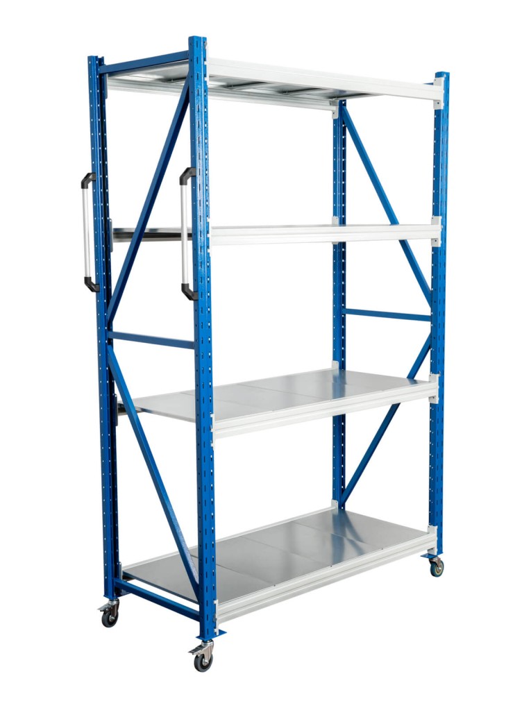 Стеллаж мобильный БиКом СТ-4 250x90x80 4 полки Стеллаж мобильный БиКом СТ-4 250x90x80 4 полки