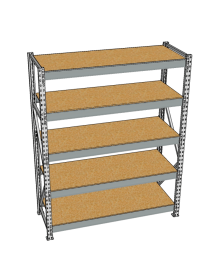 Стеллаж грузовой СГР 3000x1200x800 5 полок (ДСП)