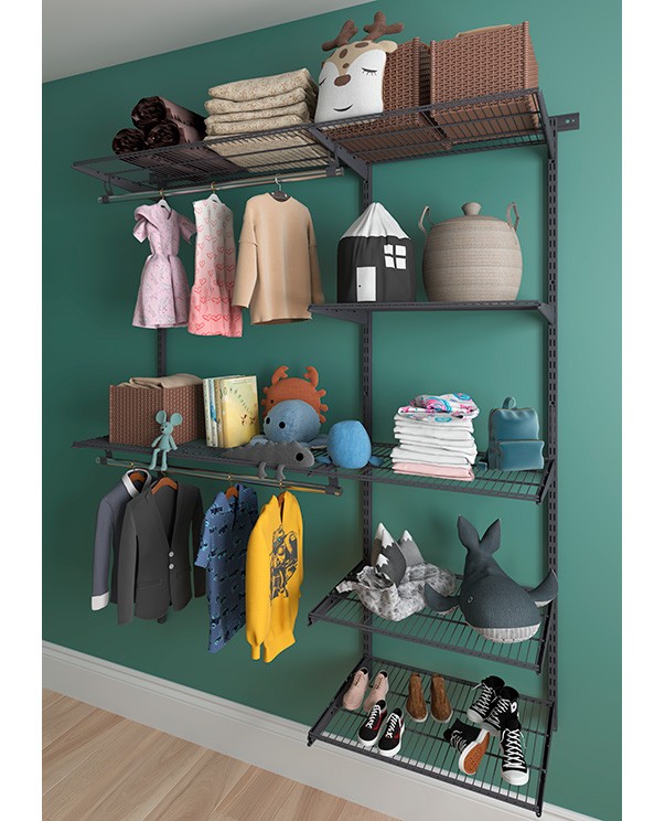 Гардеробная система Практик Home Optima G150 графит Гардеробная система Практик Home Optima G150 графит