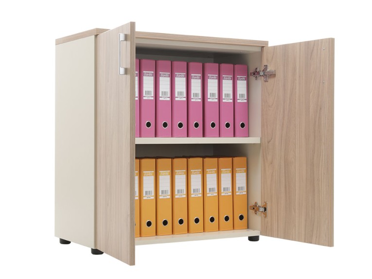 Шкаф NW 0880 закрытый вяз натуральный/бежевый 