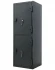 Офисный сейф Aiko AMH-125/2T (223T), закрытый вид справа