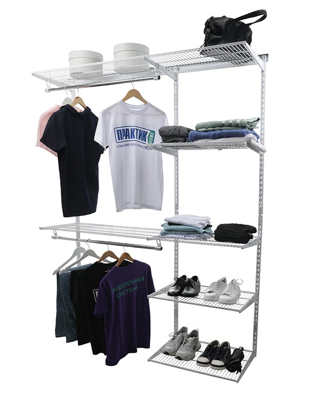 Гардеробная система Практик Home Optima G180 белая Гардеробная система Практик Home Optima G180 белая