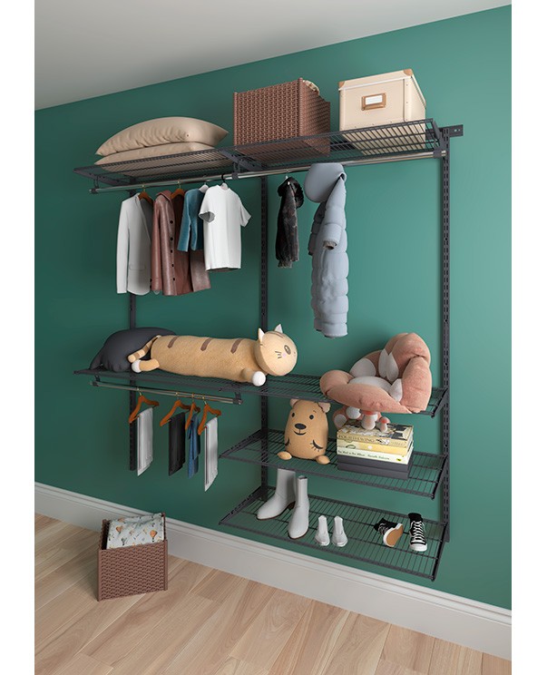 Гардеробная система Практик Home Optima G180 графит Гардеробная система Практик Home Optima G180 графит