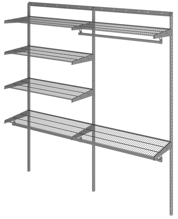 Гардеробная система Практик Home Optima G180 графит Гардеробная система Практик Home Optima G180 графит