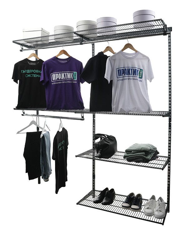 Гардеробная система Практик Home Optima G180 графит Гардеробная система Практик Home Optima G180 графит