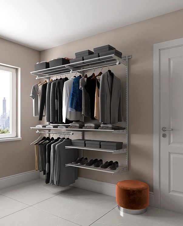 Гардеробная система Практик Home Optima G180 графит Гардеробная система Практик Home Optima G180 графит