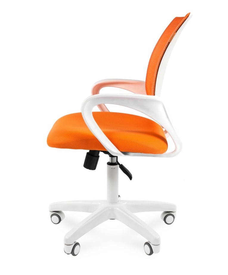 Офисное кресло Chairman 696 Россия белый пластик TW-16/TW-66 оранжевый Офисное кресло Chairman 696 Россия белый пластик TW-16/TW-66 оранжевый