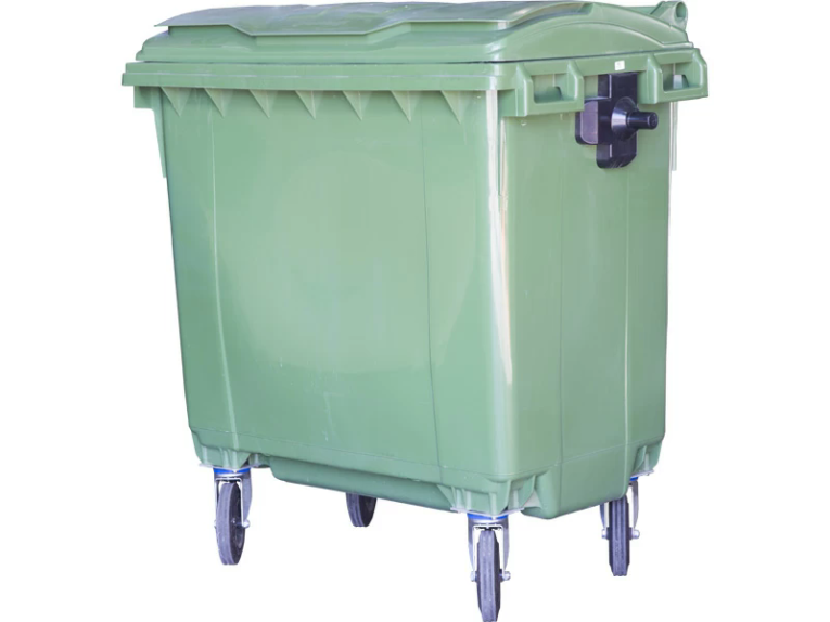 Мусорный контейнер 770л. зелёный 