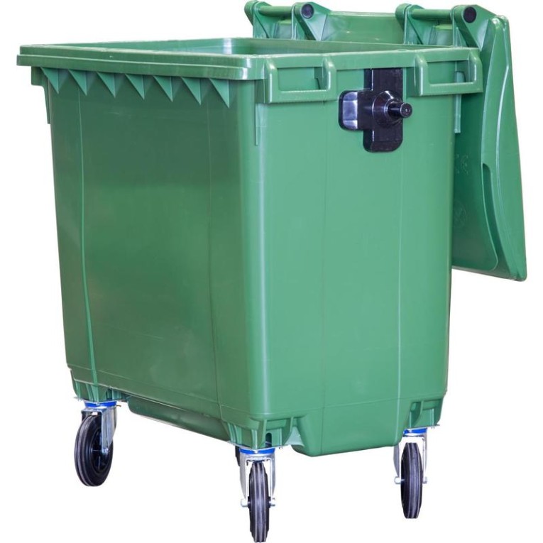Мусорный контейнер 770л. зелёный 